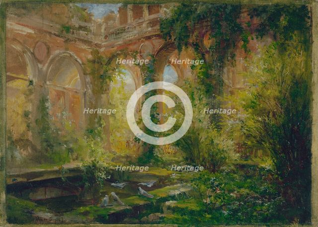 Ruins of the Court of Audit: entertainment room, c1875. Creator: Jean Baptiste Edmond Allouard.