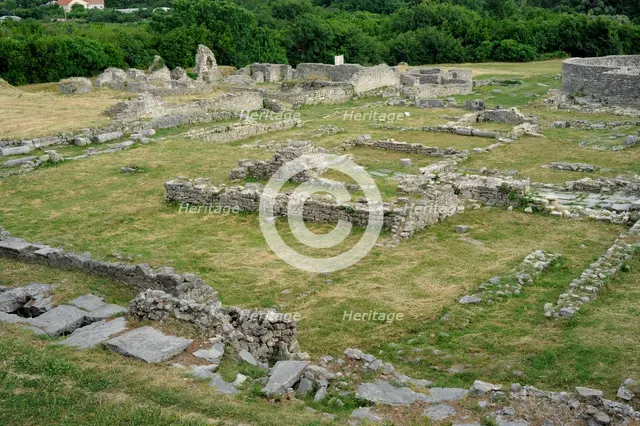 Ruins of the Episcopal Centre, ancient city of Salona, Solin, Croatia, 2018. Creator: Unknown.