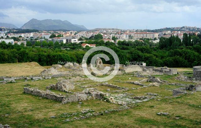 Ruins of the Episcopal Centre, ancient city of Salona, Solin, Croatia, 2018. Creator: Unknown.