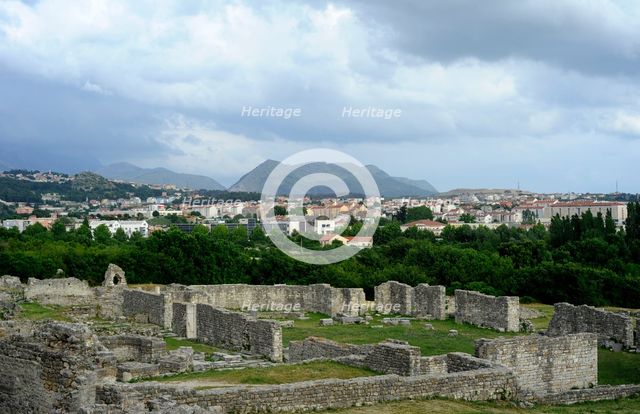Ruins of the Episcopal Centre, ancient city of Salona, Solin, Croatia, 2018. Creator: Unknown.