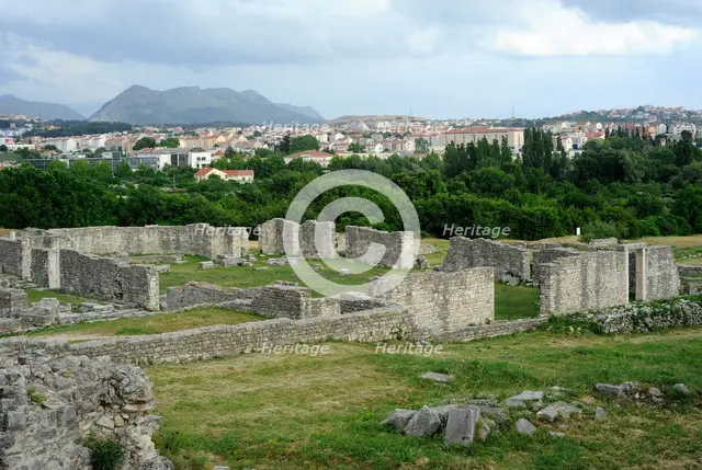 Ruins of the Episcopal Centre, ancient city of Salona, Solin, Croatia, 2018. Creator: Unknown.