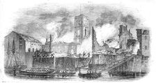 Ruins of the fire, 1843. Creator: Unknown