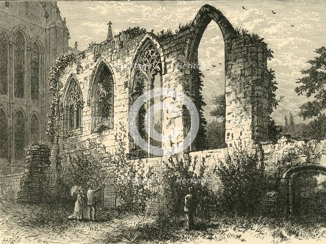 'Ruins of the Guesten Hall', 1898. Creator: Unknown.