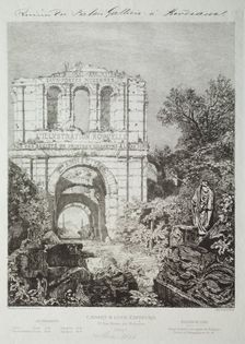 Ruins of the Gallien Palace in Bordeaux, 1866-1868. Creator: Maxime Lalanne (French, 1827-1886); Cadart & Luce, Paris