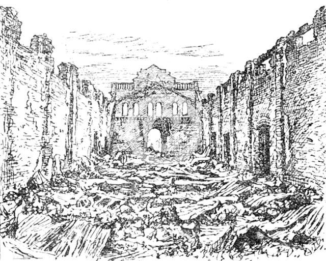 Ruins of the Globe Theatre, Johannesburg, after the fire, 1890. Creator: Unknown.