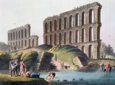 Ruins of the Grand Aqueduct of Ancient Carthage Tunisia, 1803. Creator: Luigi Mayer
