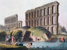Ruins of the Grand Aqueduct of Ancient Carthage Tunisia, 1803. Creator: Luigi Mayer