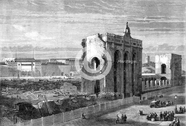 Ruins of the Great Exhibition Building of 1862, (1864). Creator: Unknown.