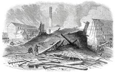 Ruins of the Great Fire at Bermondsey, 1850. Creator: Unknown