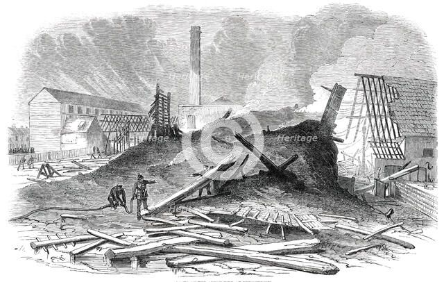 Ruins of the Great Fire at Bermondsey, 1850. Creator: Unknown.