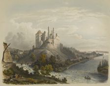 Ruins of the Koknese castle, 1847