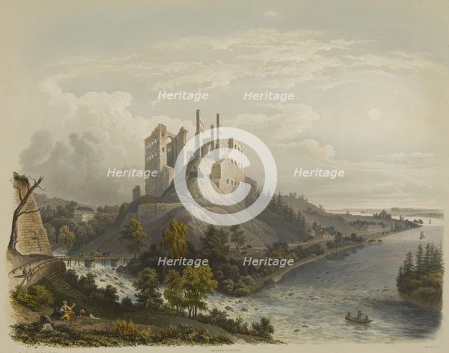 Ruins of the Koknese castle, 1847.