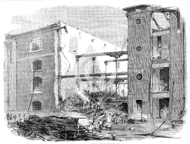 Ruins of the Late Fire at the London Docks, 1858. Creator: Unknown.