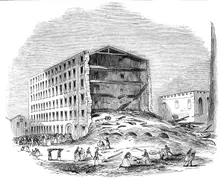 Ruins of the Lower-House Mill, near Oldham, 1844. Creator: Unknown