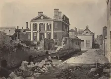 Ruins of the Pinckney Mansion, Charleston, South Carolina, 1860s. Creator: George N. Barnard