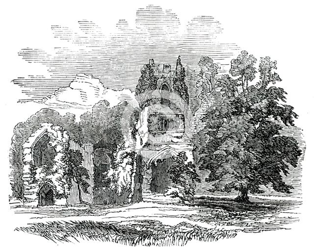 Ruins of the Priory of Mount Grace, East Harlsey, York, 1850. Creator: Unknown.