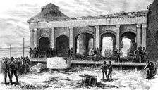 Ruins of the Rocket Store-House after the Explosion, 1883. Creator: Unknown