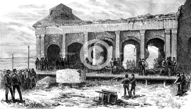 Ruins of the Rocket Store-House after the Explosion, 1883. Creator: Unknown.