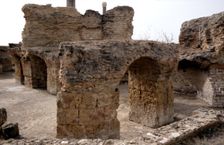 Ruins of the Roman Baths of Antoninus 145-162 AD, in the ancient city of Carthage