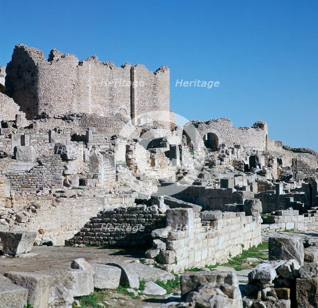Ruins of the Roman city of Thugga, 3rd century. Artist: Unknown