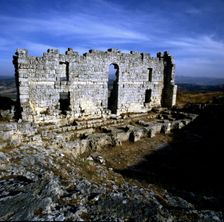 Ruins of the Roman theater at Acinipo in Ronda