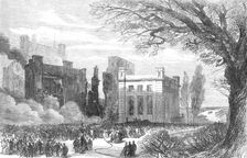 Ruins of the Star and Garter Hotel at Richmond, 1870. Creator: Unknown