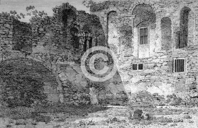 Ruins of the south transept, Church of St Bartholomew-the-Great, Smithfield, City of London, 1805.   Artist: Anon