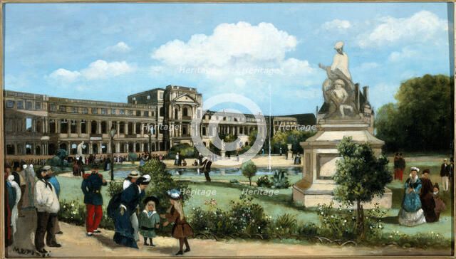 Ruins of the Tuileries Palace, after the fire of 1871, c1880. Creator: Pierre-Francois Marange.