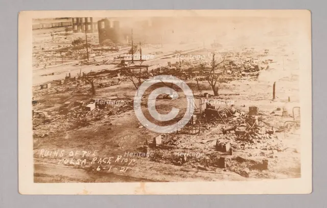 'Ruins of the Tulsa Race Riot 6-1-21', 1921. Creator: Unknown.