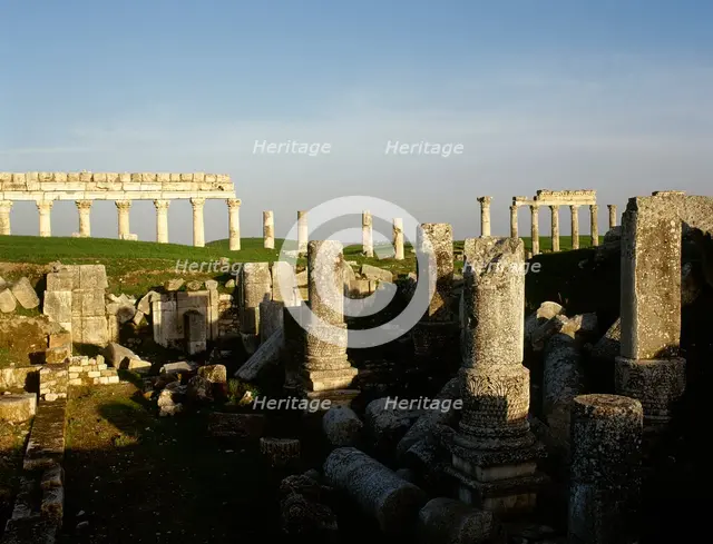 Ruins of the Temple of Zeus Belos, Apamea (Afamia), Syria, 2001. Creator: LTL.