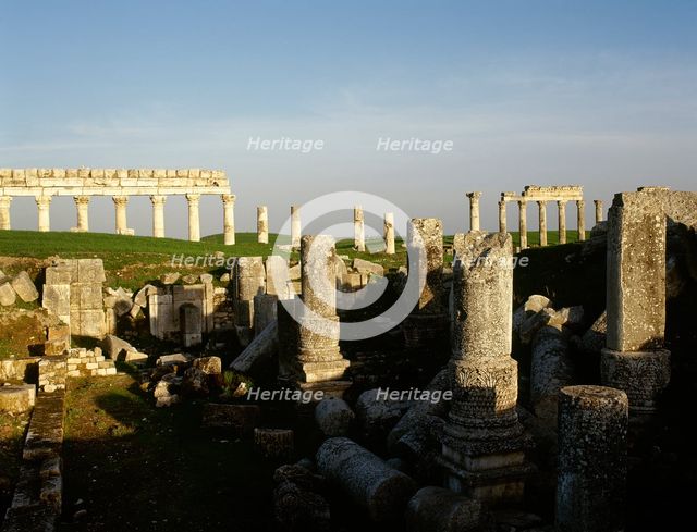 Ruins of the Temple of Zeus Belos, Apamea (Afamia), Syria, 2001. Creator: LTL.