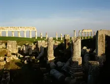 Ruins of the Temple of Zeus Belos, Apamea (Afamia), Syria, 2001. Creator: LTL