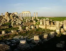 Ruins of the Temple of Zeus Belos, Apamea (Afamia), Syria, 2001. Creator: LTL