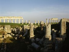 Ruins of the Temple of Zeus Belos, Apamea (Afamia), Syria, 2001. Creator: LTL