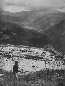 Ruins of the Temple of Apollo at Delphi 1913