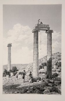 Ruins of the Temple of Apollo Branchidae, pub. 1863 (lithograph). Creator: English School (19th Century)