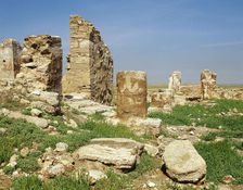 Ruins of the Temple of Bel, Dura-Europos, near Salhiye, Syria, 1st century BC (2001). Creator: LTL