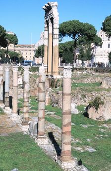 Ruins of the Temple of Castor and Pollux, the Forum, Rome