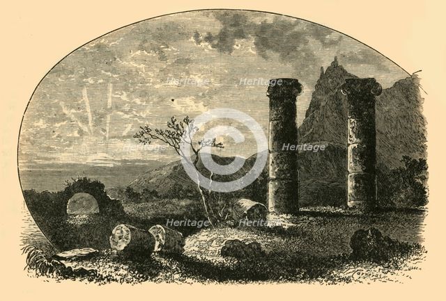 'Ruins of the Temple of Cybele at Sardis', 1890. Creator: Unknown.