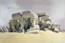 Ruins of the Temple of Kom Ombo 19th century. Artist: David Roberts