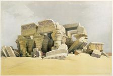 Ruins of the Temple of Kom Ombo Egypt, c1845. Artist: David Roberts