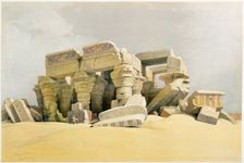 Ruins of the Temple of Kom Ombo Egypt, c1845. Creator: David Roberts