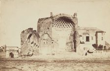 Ruins of the Temple of Roma and Venus, Rome, between 1870-1880. Creator: Unknown