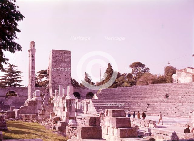Ruins of the Théatre Antique, Arles, France, c1955. Creator: Arthur Charles Kirby Ware.