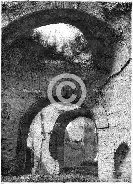 Ruins of the thermal baths of Caracalla, Rome, 1886. Artist: Unknown