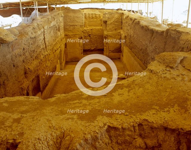 Ruins of the Throne Room, Royal Palace, Mari, Syria, 2005. Creator: LTL.
