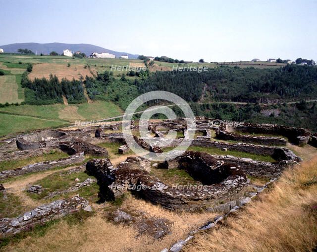 Ruins of the village, belonging to the culture Castro - Celta in Coaña (Asturias).
