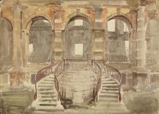 Ruins of Tuileries Palace, 1871-1883. Creator: Unknown