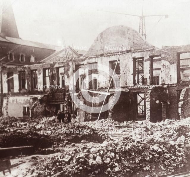 Ruins, Louvain, Belgium, c1914-c1918. Artist: Unknown.