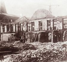 Ruins, Louvain, Belgium, c1914-c1918